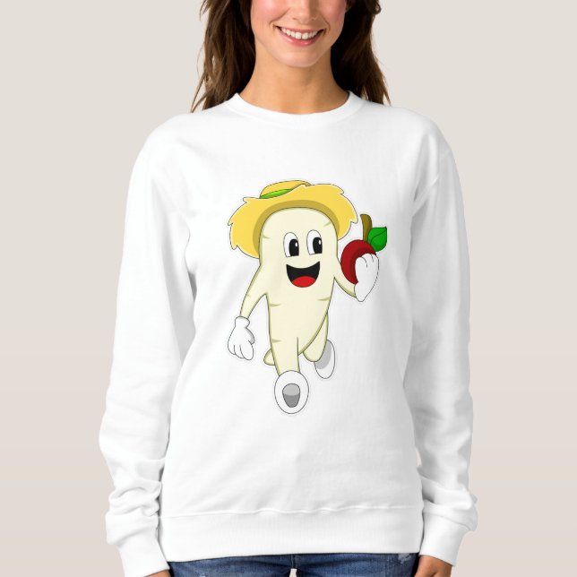 Sudadera Radish como granjero con fruta (Anverso)