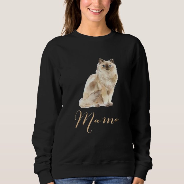 Sudadera Ragdoll Cat Mama Cat Mama Cat Mama Present Cat Mom (Anverso)
