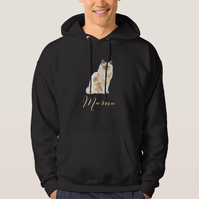 Sudadera Ragdoll Cat Mama Cat Mama Cat Mama Present Cat Mom (Anverso)