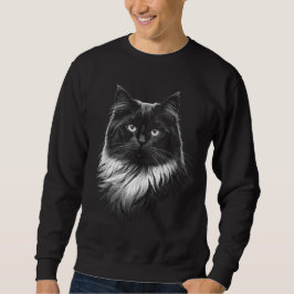 Sudadera Ragdoll Cat Men's Black Sweatshirt