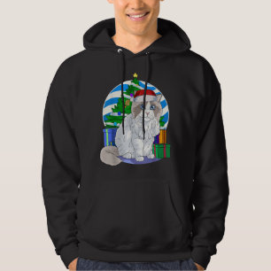 Sudadera Ragdoll Cat Santa Christmas Tree Decour