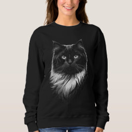 Sudadera Ragdoll Cat Women's Black Sweatshirt