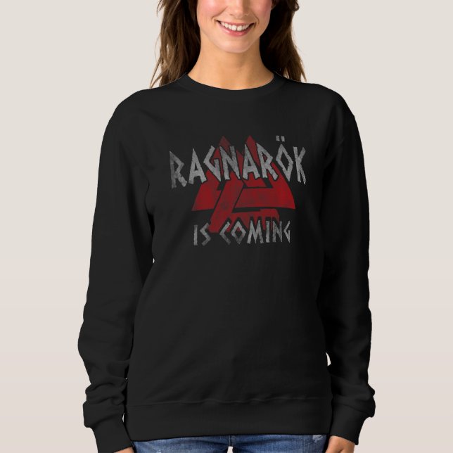 Sudadera Ragnarok se acerca Valknut Viking Vikingos   (Anverso)