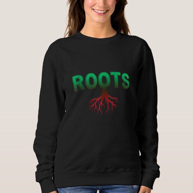 Sudadera Raíces africanas potentes árbol Guay Mon de histor (Anverso)