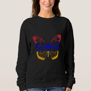 Sudadera Raíces armenias Mariposa Orgullo armenio Bandera d