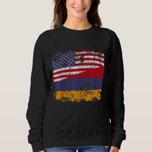 SUDADERA RAÍCES ARMENIOS BANDERA MEDIANA ESTADOUNIDENSE ARM