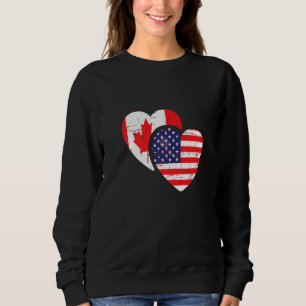 Sudadera raíces canadienses dos naciones en un ser humano U