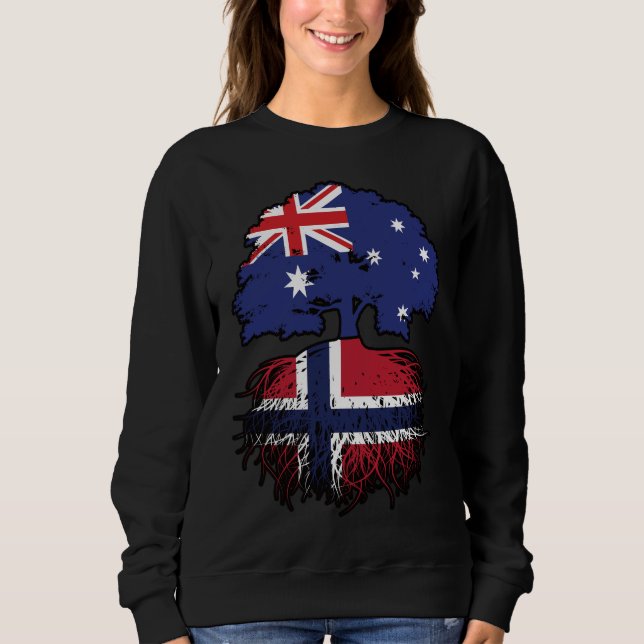 Sudadera Raíces de árboles australianos noruegos (Anverso)