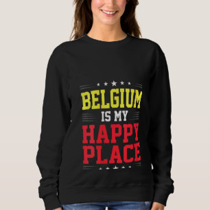 Sudadera Raíces De Bandera Belga De Mujeres De Ee.Uu. Bélgi