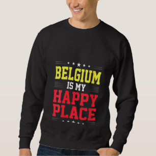 Sudadera Raíces De Bandera Belga De Mujeres De Ee.Uu. Bélgi