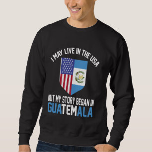Sudadera Raíces de USA Guatemala Mi corazón pertenece a Gua