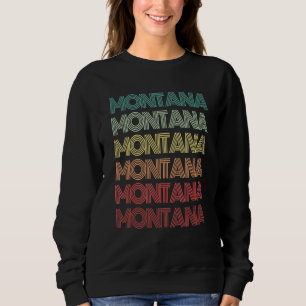 Sudadera Raíces del Estado de Montana Retro Billings Orgull