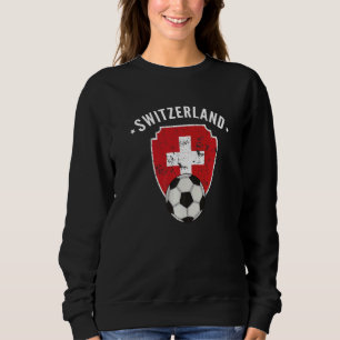 Sudadera Raíces del Orgullo Suizo con Bandera de Fútbol de