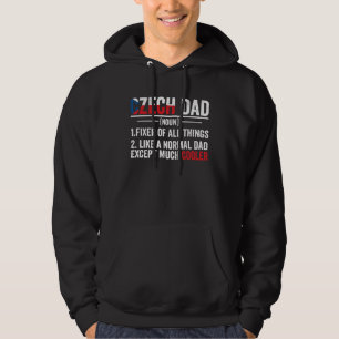 Sudadera Raíces del padre checo bandera del patrimonio de l