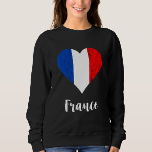 Sudadera Raíces Francesas Corazón Orgullo Francés Bandera D