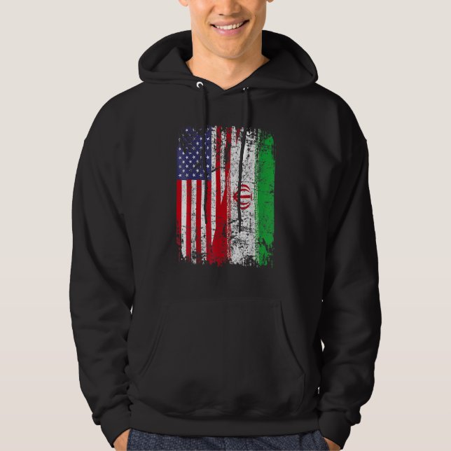 Sudadera RAÍCES IRANÍES Bandera MEDIANO ESTADOUNIDENSE BAND (Anverso)