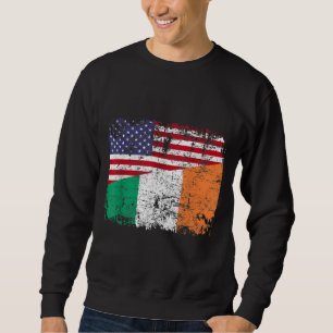 Sudadera RAÍCES IRLANDESES Bandera semiamericana IRLANDA