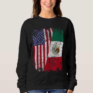 Sudadera RAÍCES MEXICANOS Bandera semiamericana MÉXICO