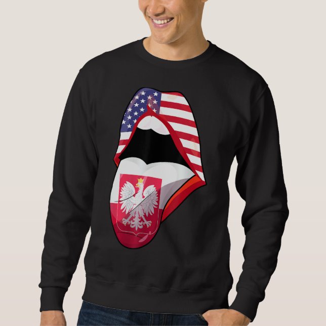 Sudadera Raíces polacas norteamericanas Ee. Polska Polonia, (Anverso)