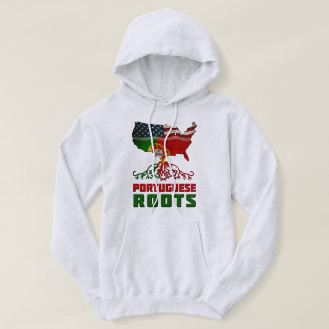 Sudadera Raíces portuguesas norteamericanas (Diseño del anverso)