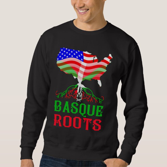 Sudadera Raíces vascas norteamericanas (Anverso)