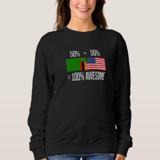 Sudadera Raíces Zambianas Zambia Estadounidense Zambiano Pr