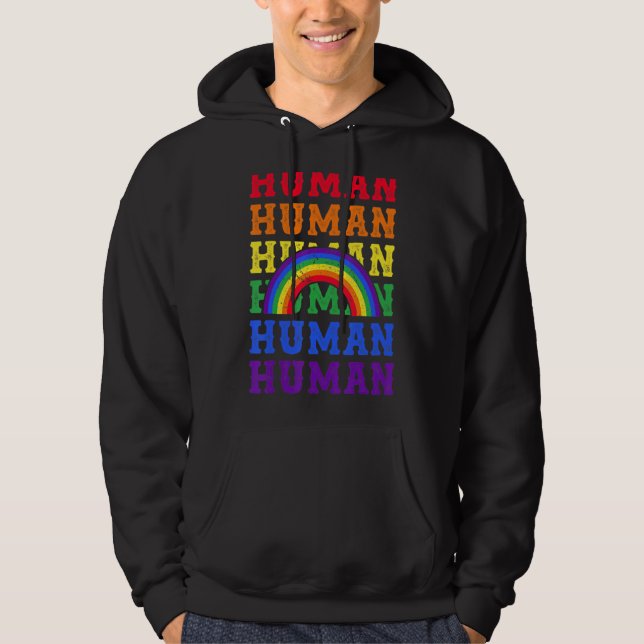 Sudadera Rainbo transexual mes del Orgullo Gay Bandera Lgbt (Anverso)