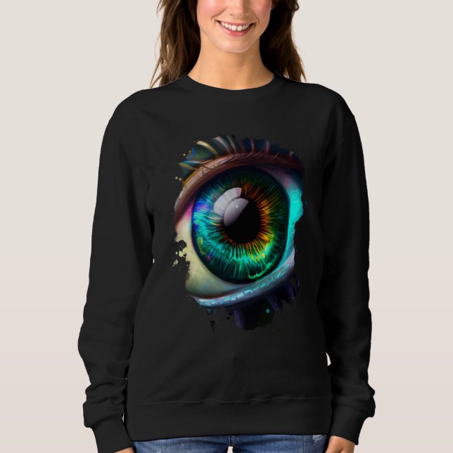 Sudadera Rainbow eye the beauty in the dark (Anverso)