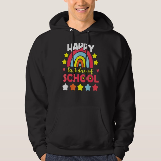 Sudadera Rainbow Happy El Último Día Del Profesor Sin Deber (Anverso)