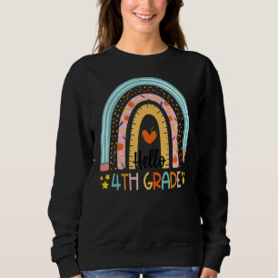 Sudadera Rainbow Hello 4º curso Maestra Primer Día O