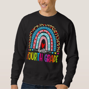 Sudadera Rainbow Hello 4º curso Maestra Primer Día O