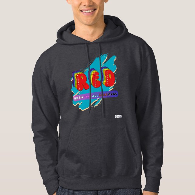 Sudadera Rainbow R.E.D. Hoodie - Honor con orgullo (Anverso)