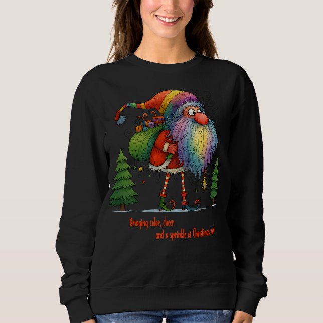 Sudadera Rainbow Santa Magic (Anverso)