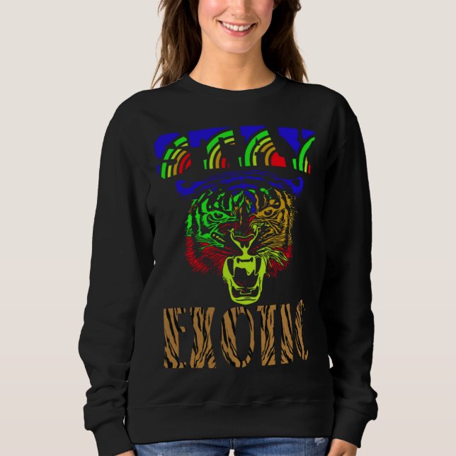 Sudadera Rainbow Tiger LGBTQ Gay Lesbian Bisexual Transgend (Anverso)