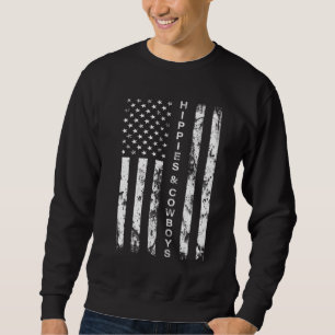 Sudadera Raisin Hell With Hippies And Cowboys - América