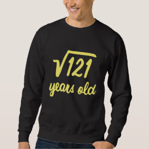 Sudadera Raíz cuadrada de 121 11 años de edad 11º cumpleaño