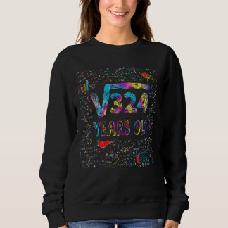 Sudadera Raíz cuadrada de 324 Cumpleaños 18 Años