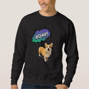 Sudadera Raíz de impresión animal con perro de corgi lindo