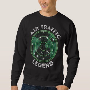 Sudadera Raíz de la leyenda del radar del vuelo del control