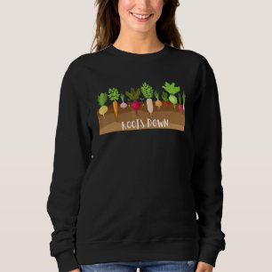 Sudadera Raíz Vegetable Gardenas Damas Green Thumb Roo