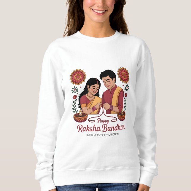 Sudadera Raksha Bandhan  Women's Basic Sweatshirt (Anverso)