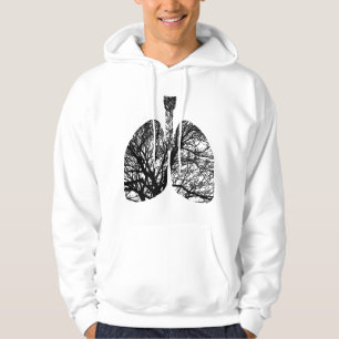 Sudadera Ramas De Árbol Pulmones Vida Respirar Gráfico Cuer