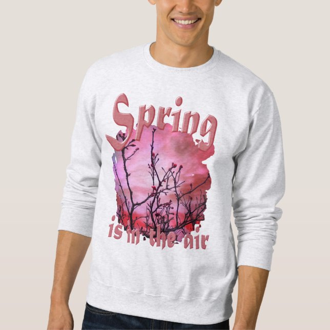 Sudadera Ramas Oscuras, Ropa Roja Y Cielo Feroz (Anverso)