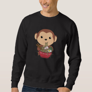 Sudadera Ramen Noodles Japoneses Dulce Mono come Ramen