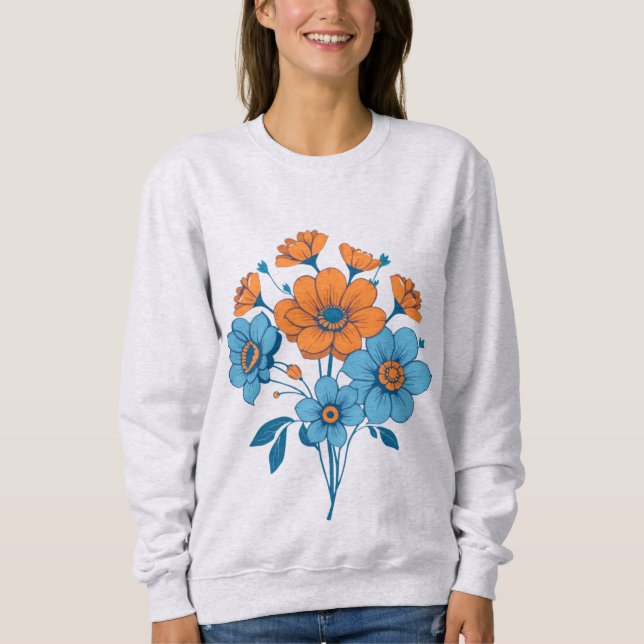 Sudadera Ramo de flores (Anverso)