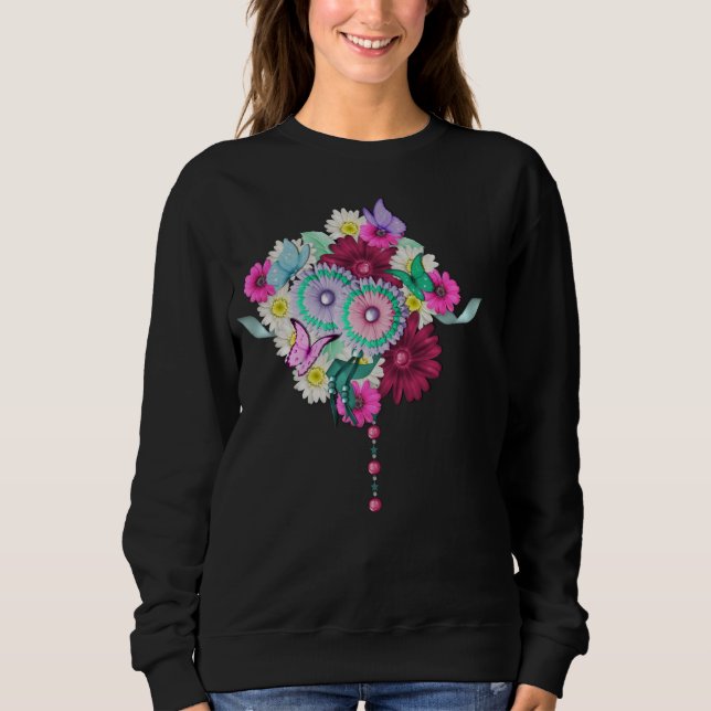 Sudadera Ramo Floral de Primavera (Anverso)