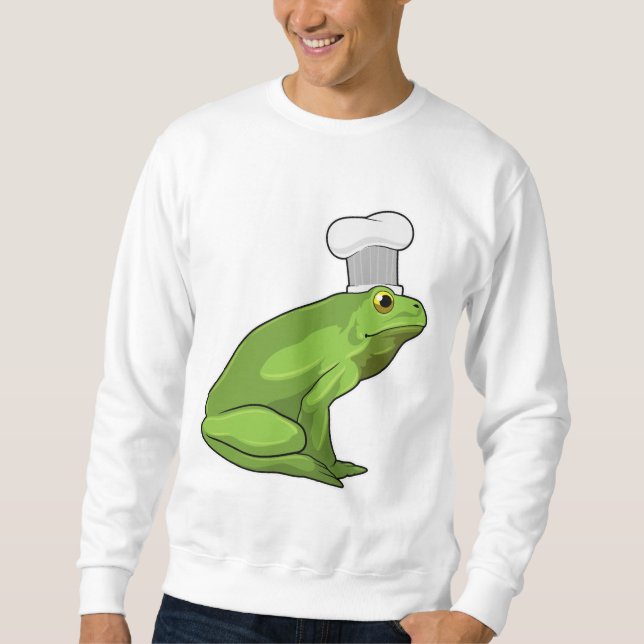Sudadera Rana cocinada con gorra de Chef (Anverso)