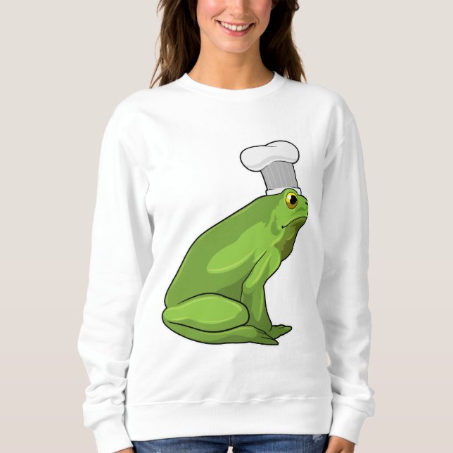 Sudadera Rana cocinada con gorra de Chef (Anverso)