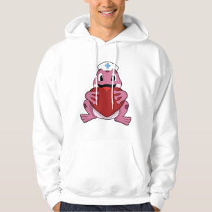 Sudadera Rana como enfermera con corazón