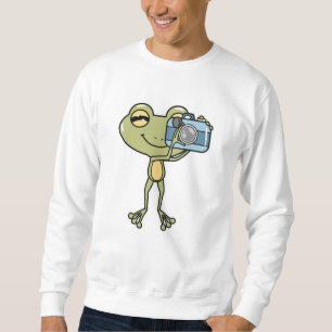 Sudadera Rana como fotógrafa con cámara